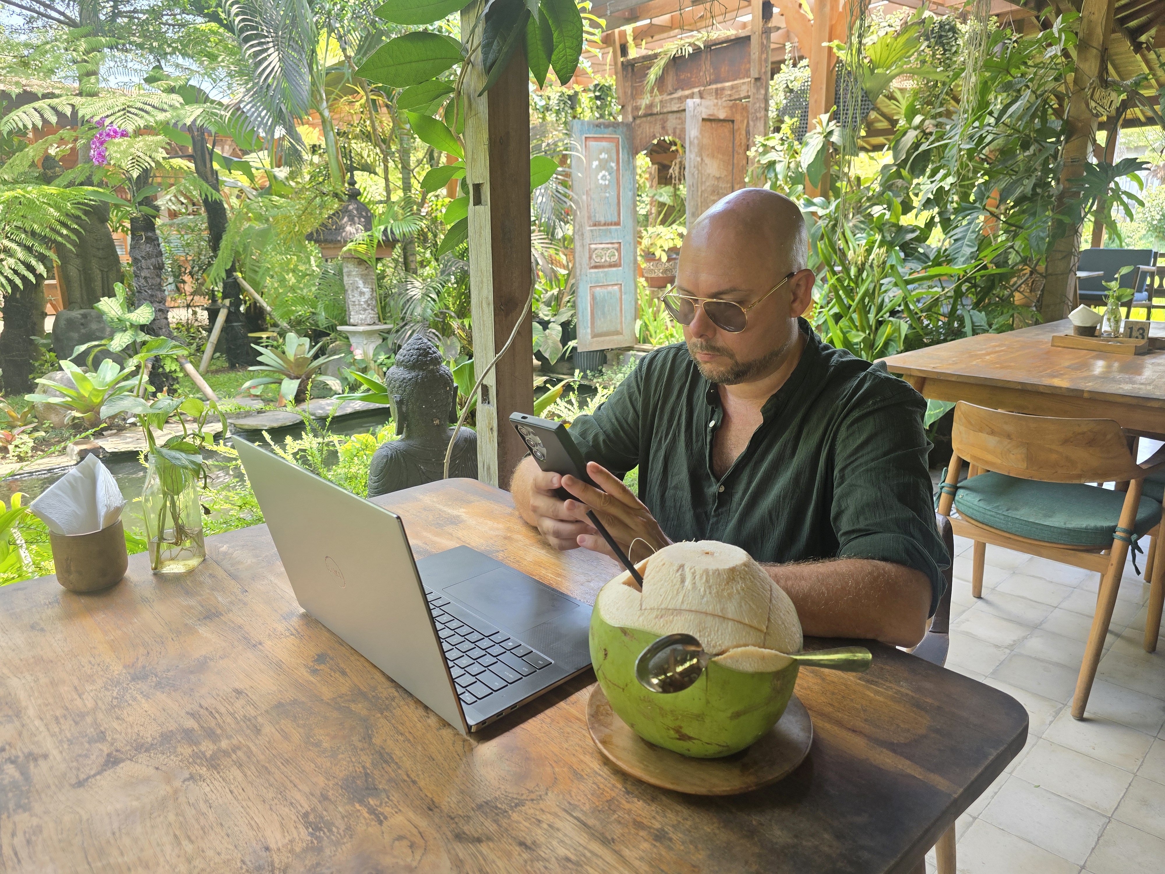 Patrick Leegte working remotely in Bali