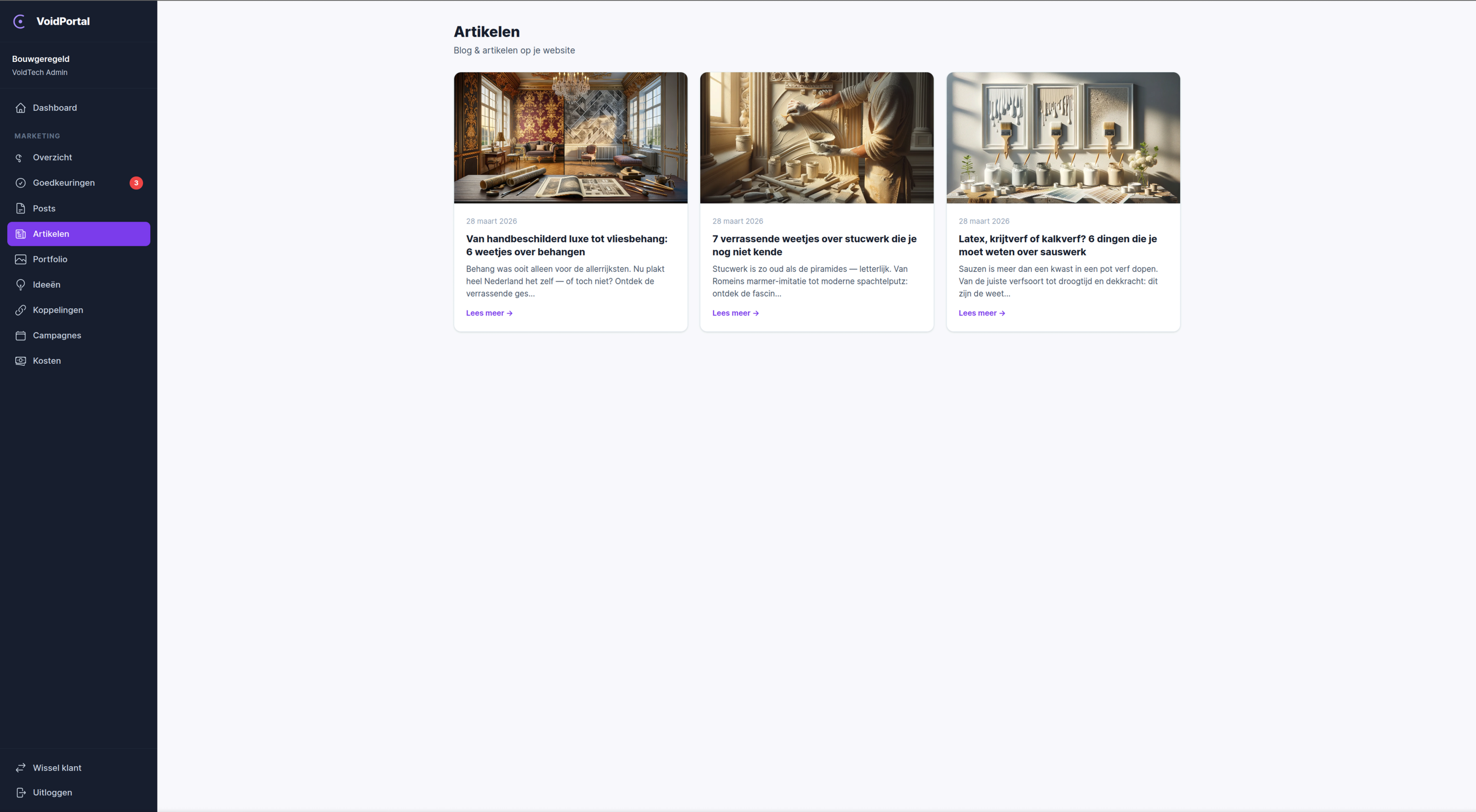 Sitio web con motor de marketing de IA para una empresa de construcción