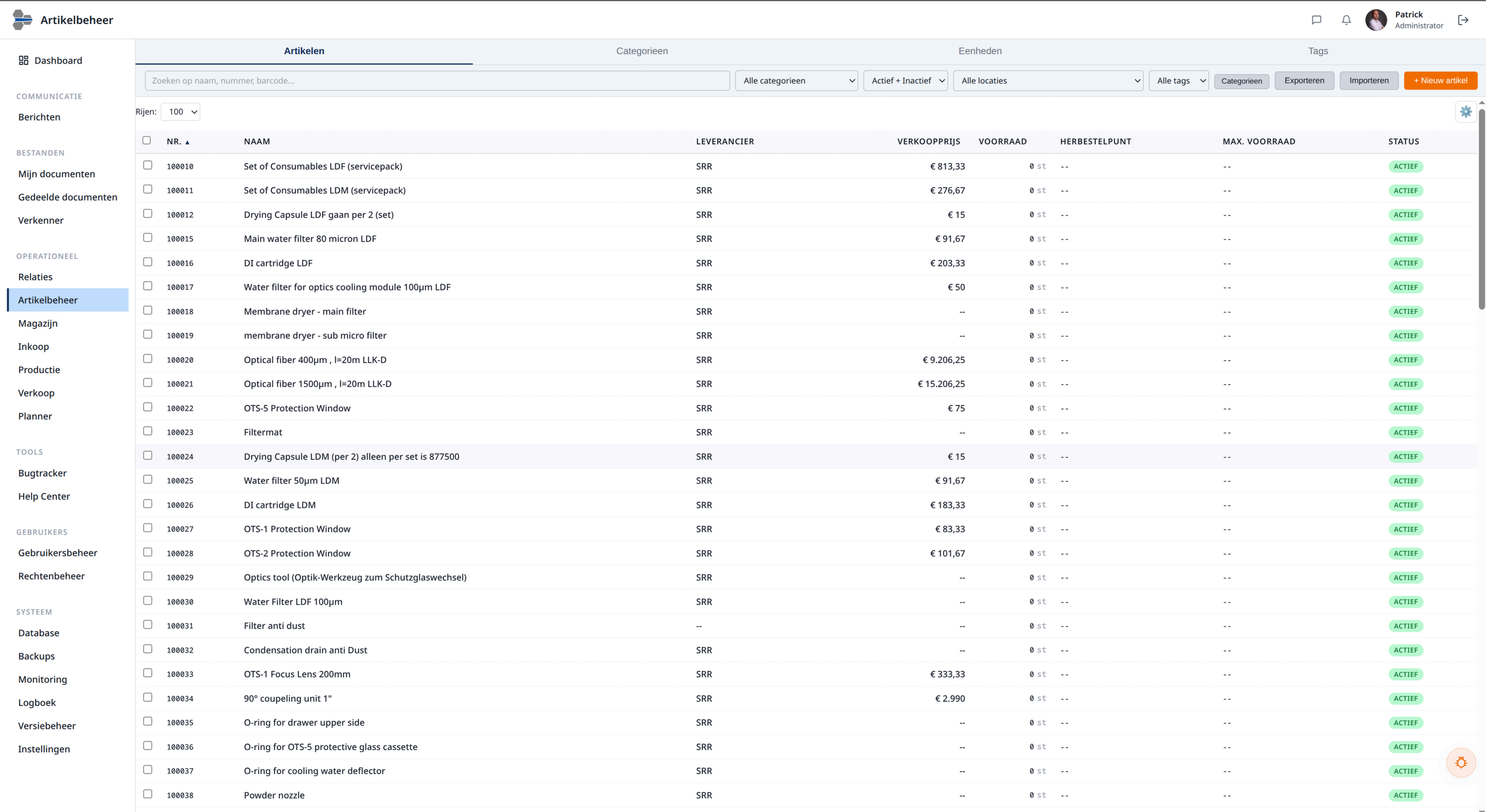 ERP op maat voor een machinebouwer