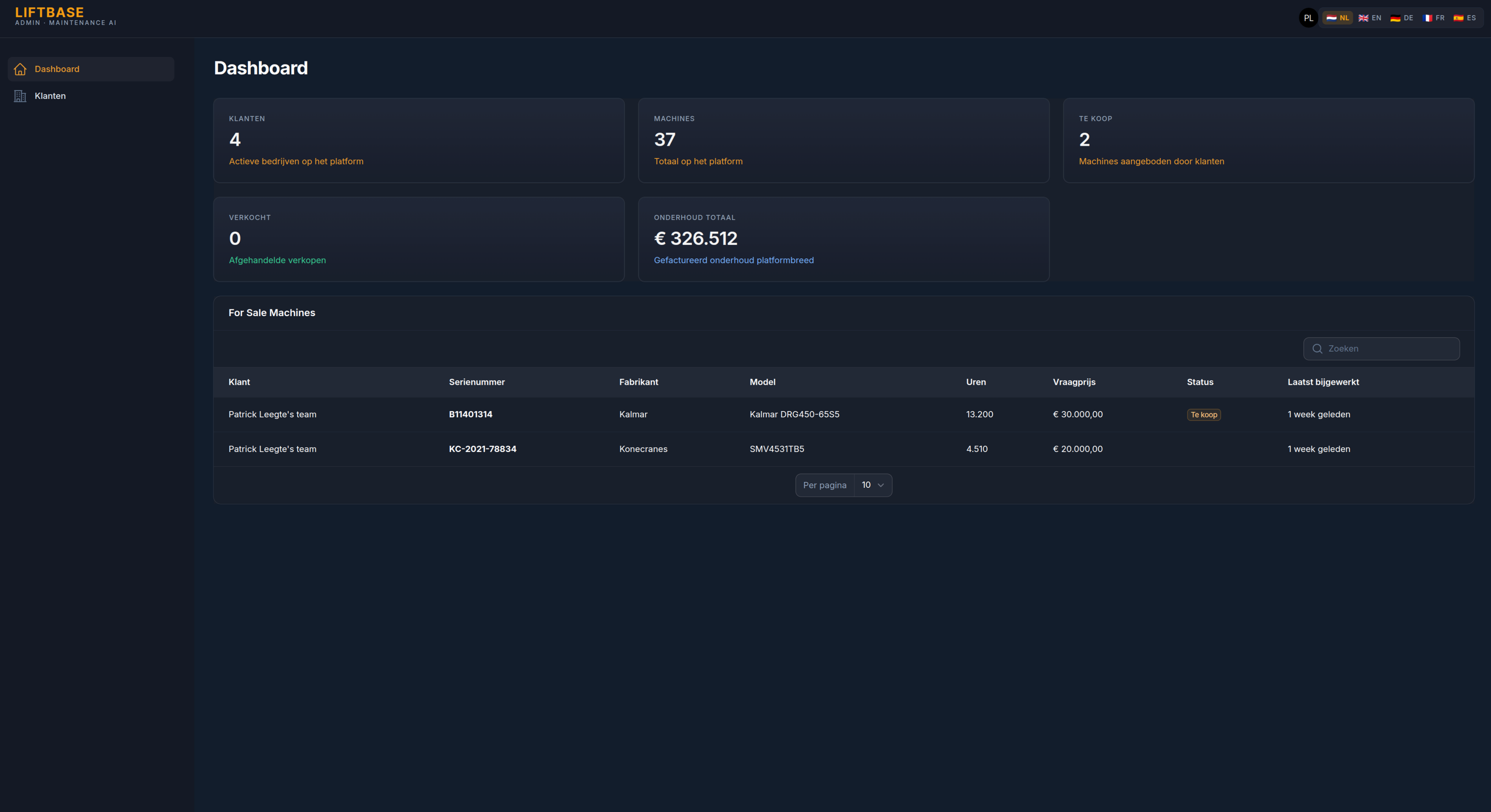 AI-gedreven onderhoudsadministratie voor zwaar materieel